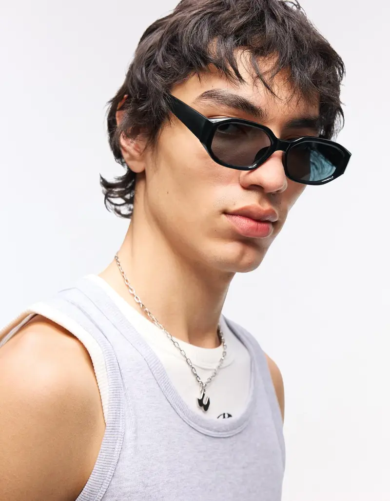 Bershka Occhiali da sole Uomo Nero 4165186