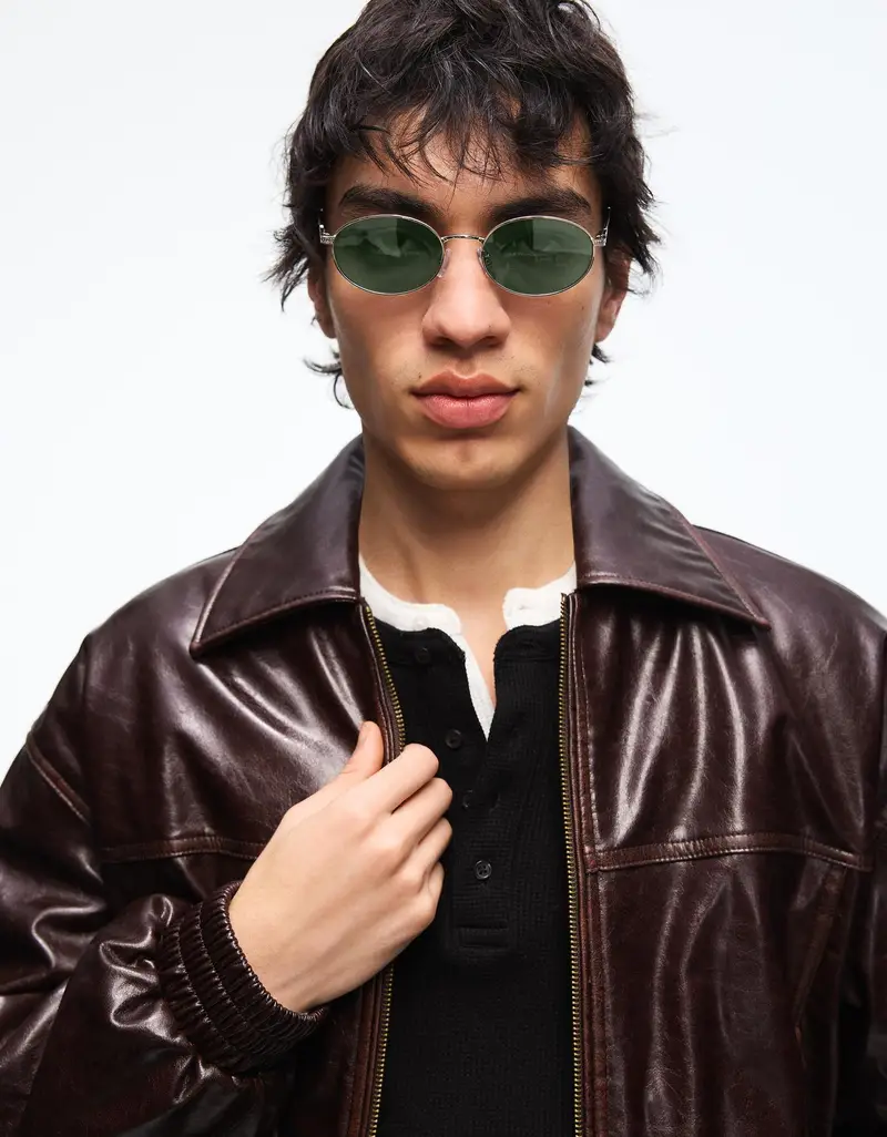 Bershka Occhiali da sole Uomo Verde 4165184