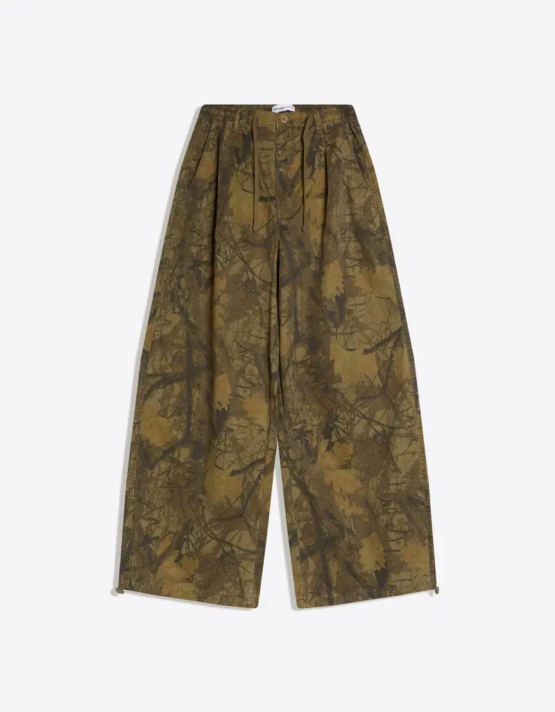 Bershka Pantaloni cargo Donna Verde 4156589