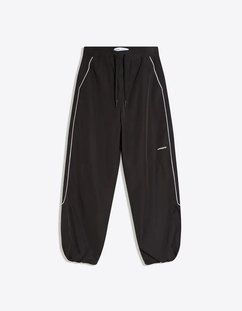 Pantaloni Super Baggy Fit Tecnici Uomo Nero