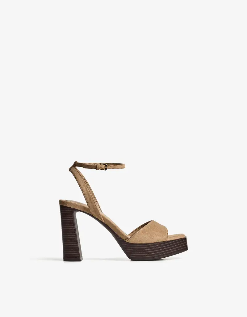 Bershka Sandali con tacco Donna Multicolore 2012190