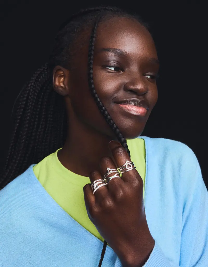 Bershka Anelli Donna Multicolore 4176345