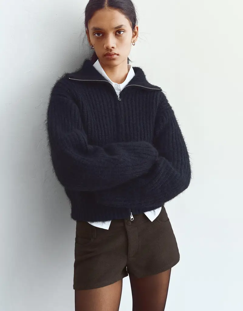 Short Mini In Lana Donna Marrone