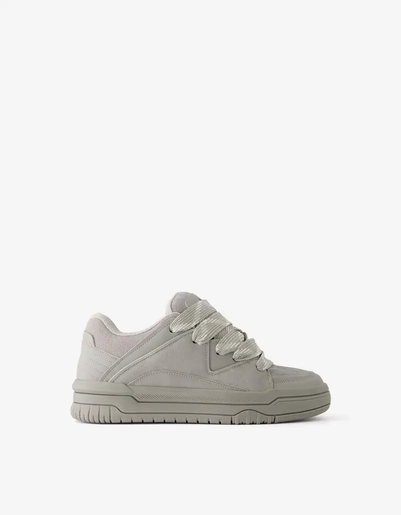 Sneakers Voluminose Skate Uomo Grigio