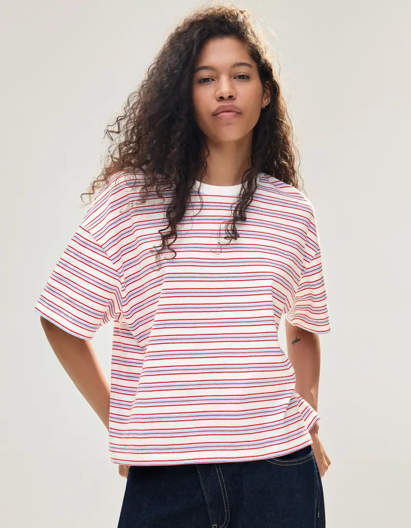 Bershka T-shirt Donna Bianco 4206331