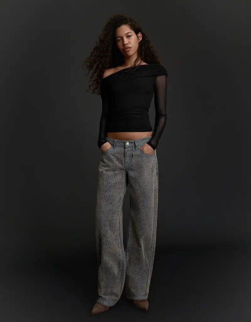 Bershka T-shirt Donna Nero 4206353