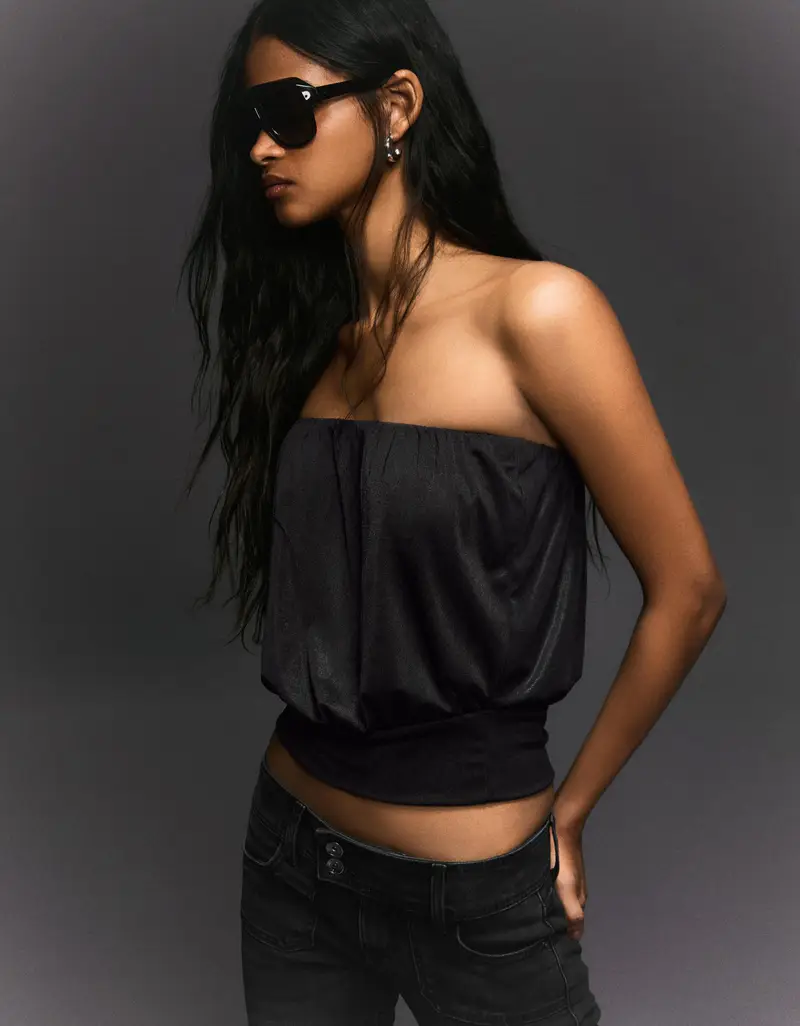 Bershka Top Donna Nero 4213534