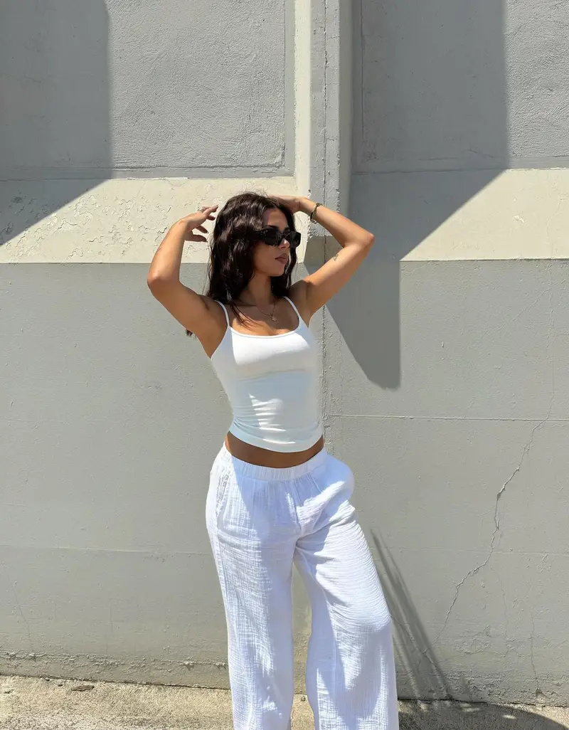 Bershka Top Donna Bianco 2012581