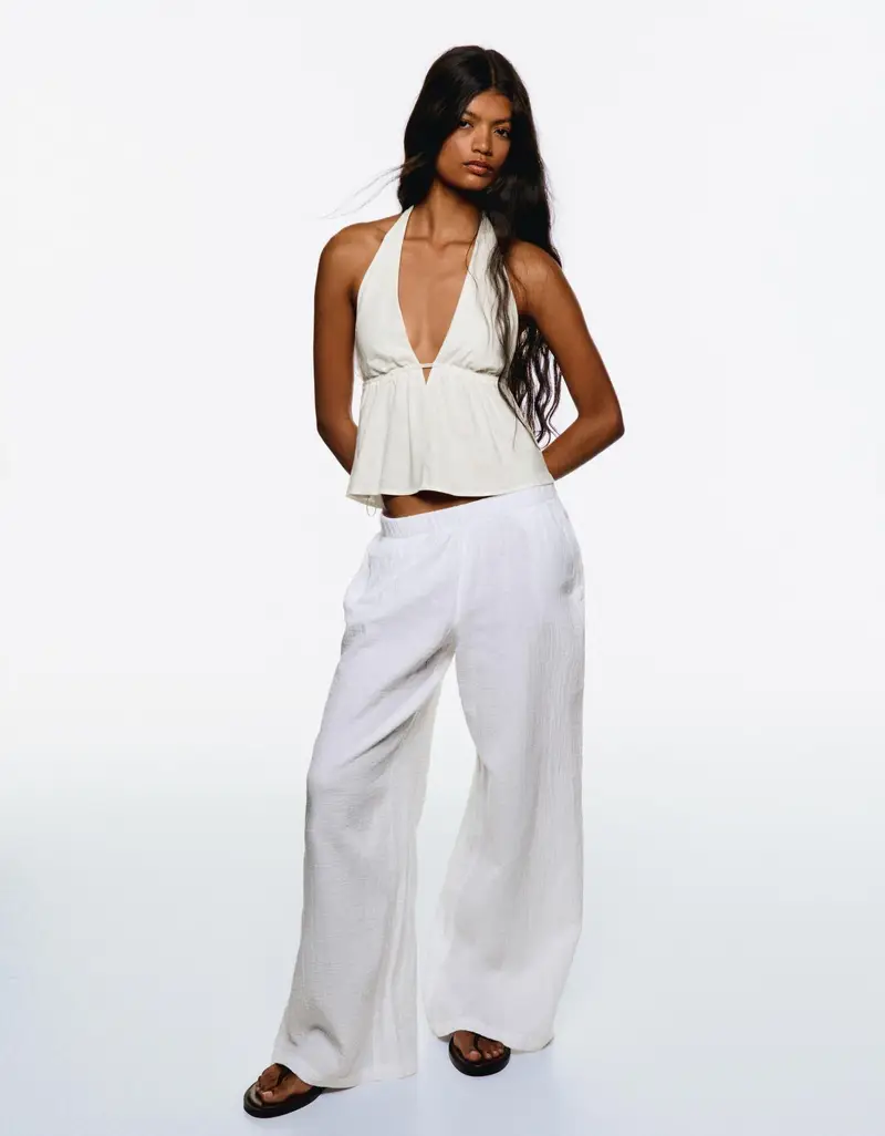 Bershka Top Donna Bianco 2703272