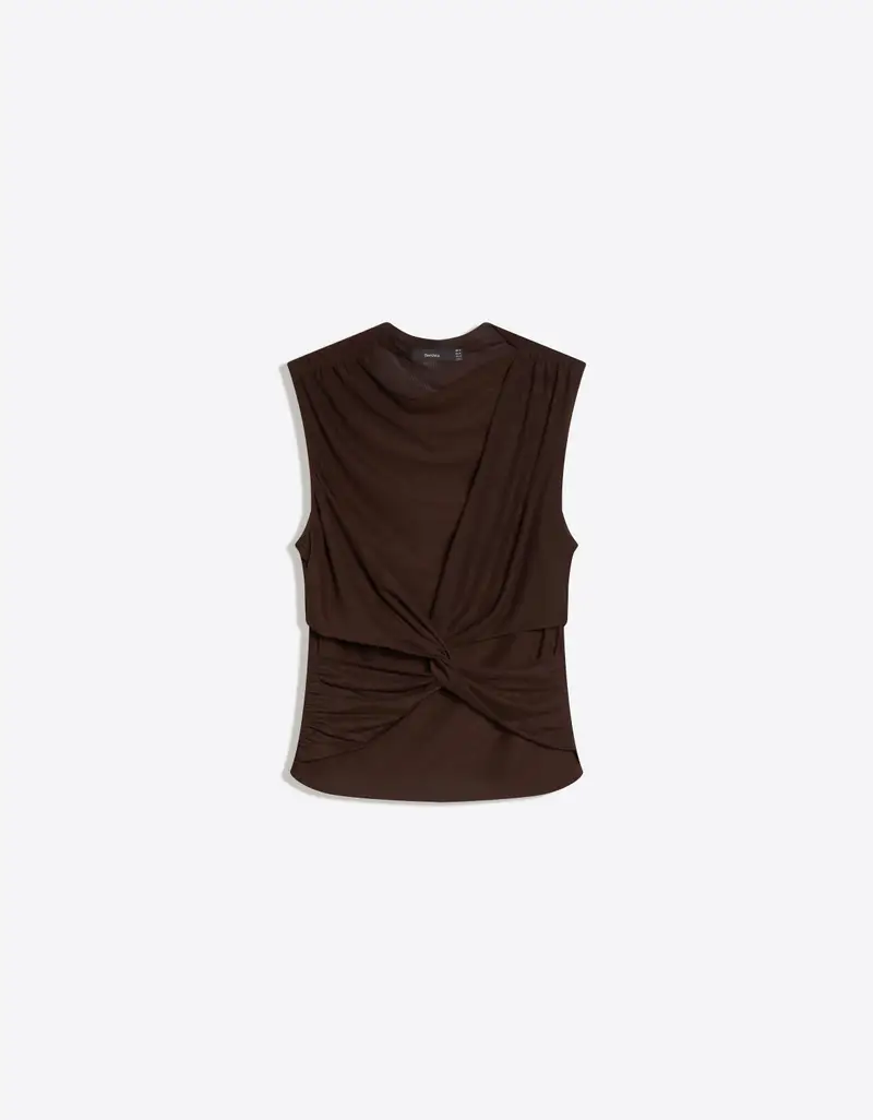 Bershka Top Donna Marrone 4176417