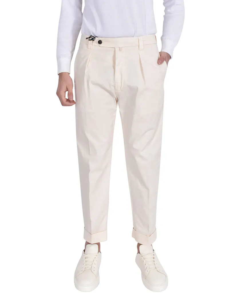 pantalone chino berwich da uomo - avorio