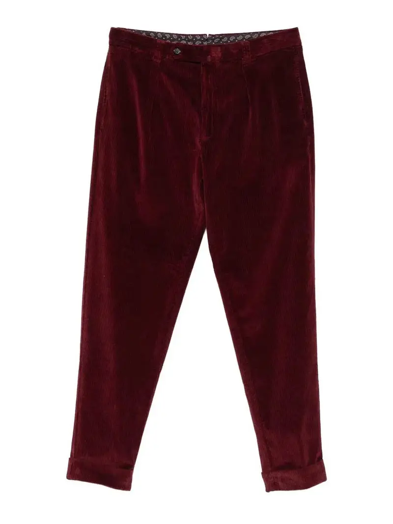Pantaloni in forma oversize Rosso Scuro