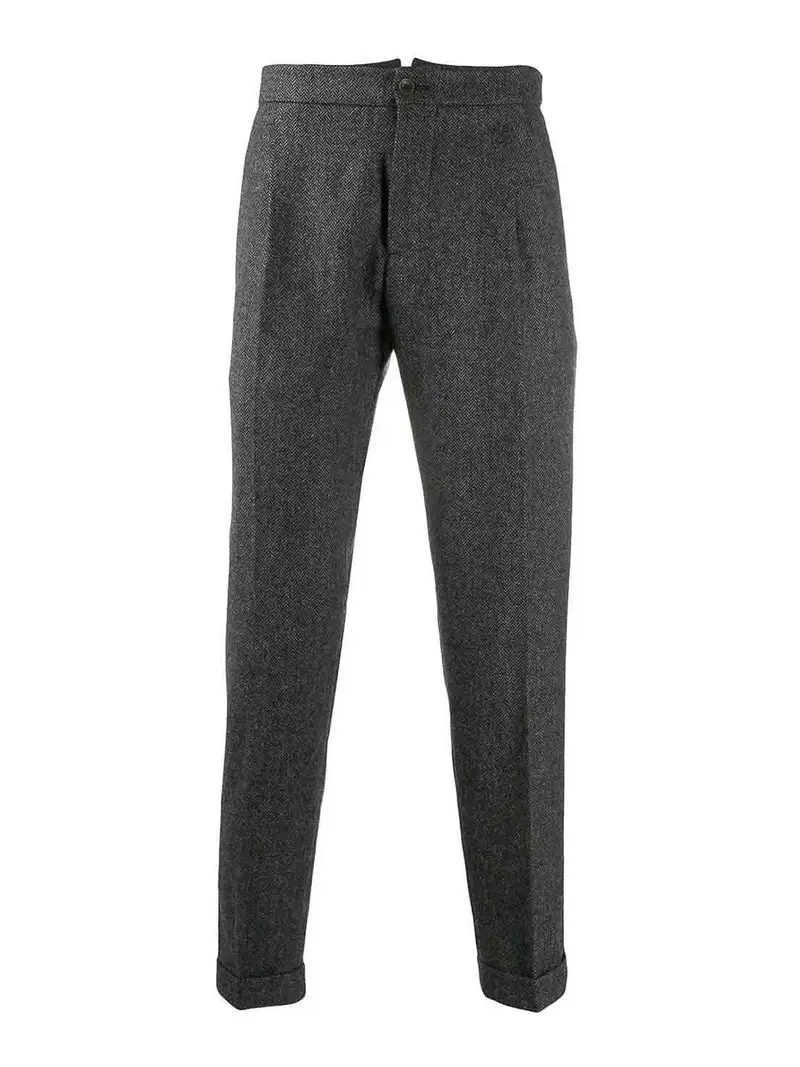 Pantaloni in forma rilassati Grigio