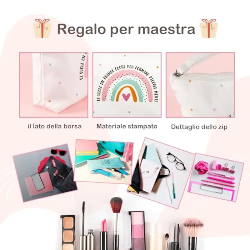 BETESSIN Pochette Donna Multicolore 758114 miniatura 5