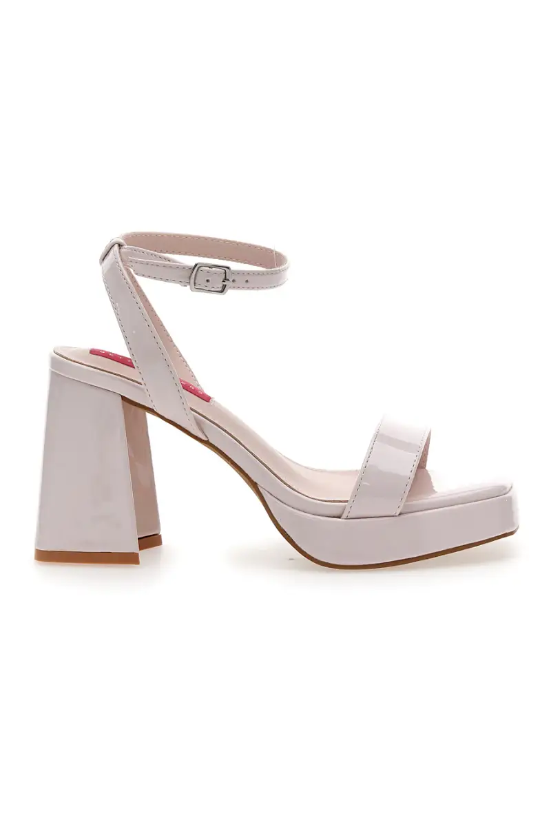 Sandali Rosa con Tacco a Blocco BettyFlowers 202 [NUDE]