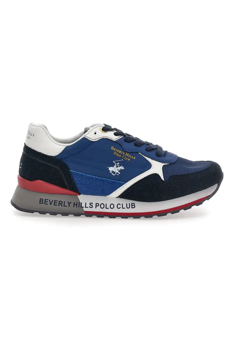Sneakers blu bianche e rosse Beverly Hills Polo Club King Power Mix [BLU]