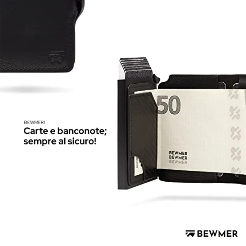 BEWMER Porta carte di credito Donna Nero 2166739 miniatura 3