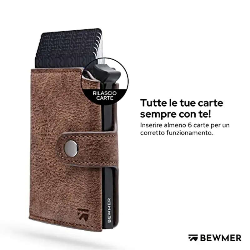 BEWMER Portamonete Uomo Nero 1599824 miniatura 2