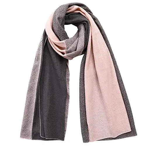 Bezioner XXL Sciarpa Foulard Donna Tartan Grande Scialle Donna Plaid Stola Rosa miniatura 2