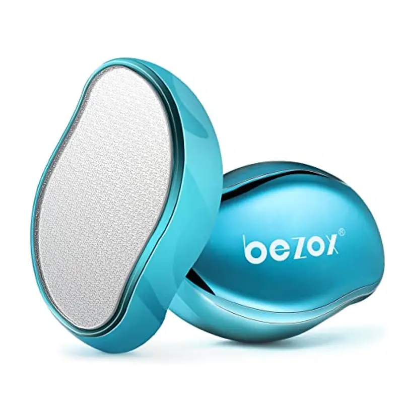 BEZOX 2in1 Lima per Piedi in Nano Vetro per Una Rimozione Delicata di Calli e Duroni, Lima per Talloni Screpolati, Rimuove e Ammorbidisce la Pelle con Calli e Talloni Screpolati