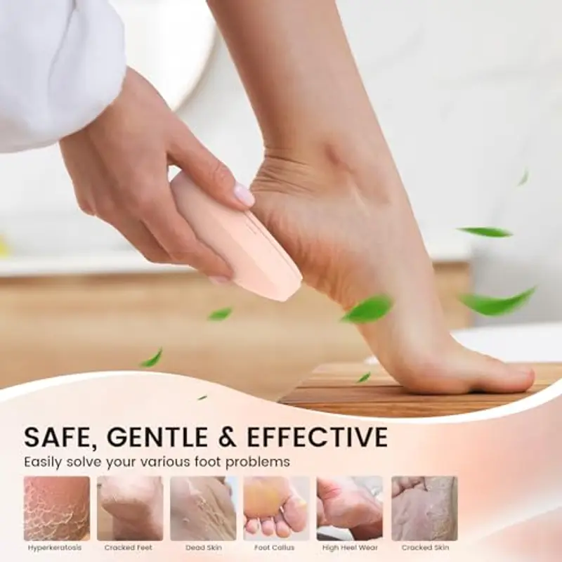BEZOX Lima per Piedi 2 in 1 in Nano-Vetro, per Rimuovere Calli, Altamente Efficace, per Svegliare i Piedi Vellutati miniatura 2