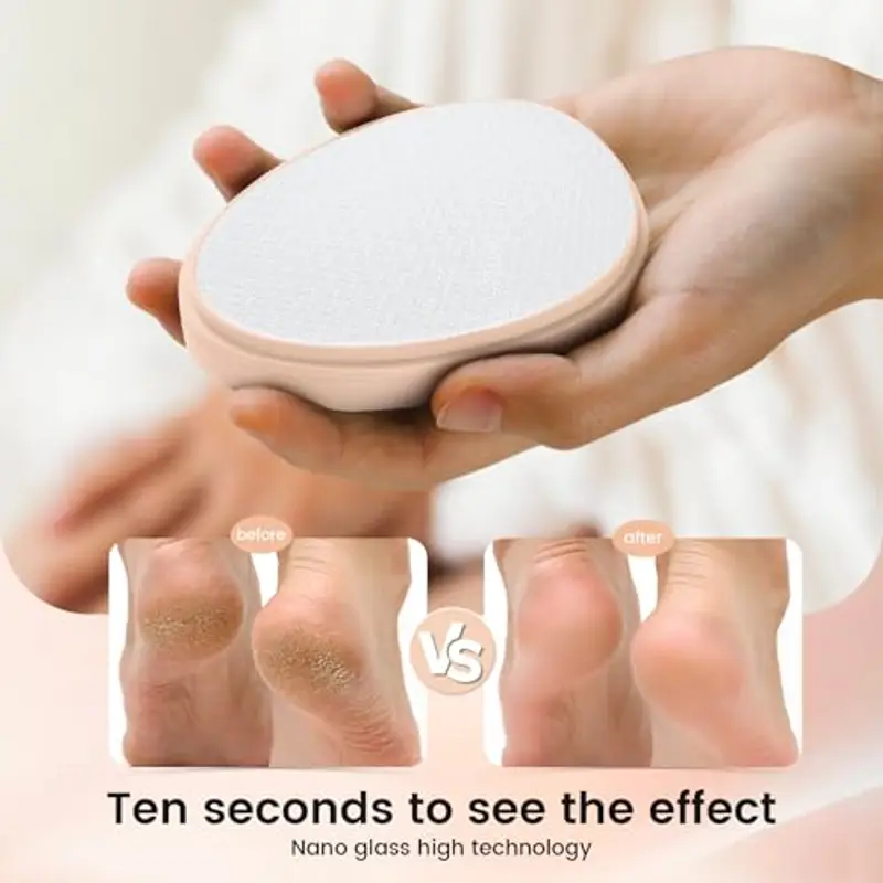 BEZOX Lima per Piedi 2 in 1 in Nano-Vetro, per Rimuovere Calli, Altamente Efficace, per Svegliare i Piedi Vellutati miniatura 3