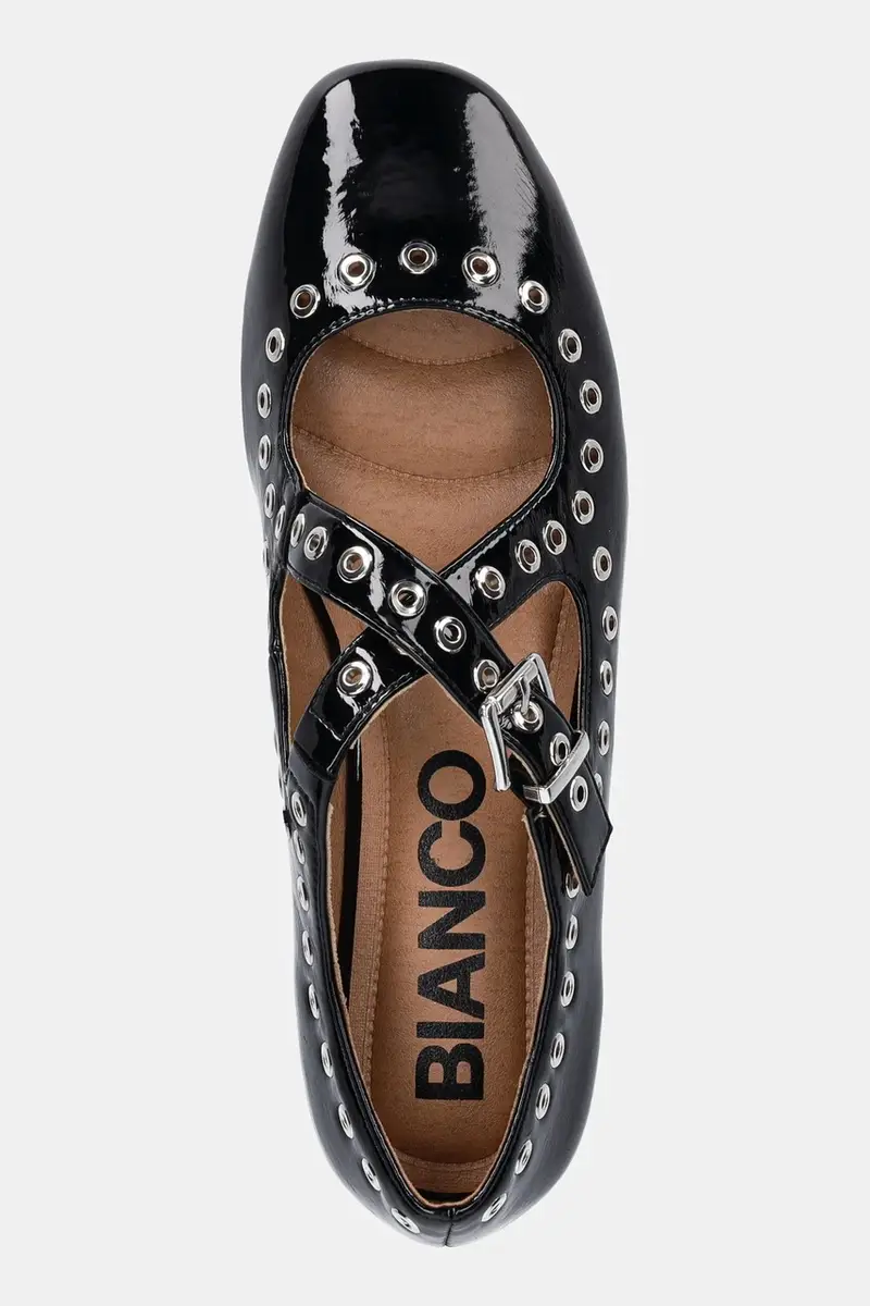 Bianco Ballerine Nero 3151604 miniatura 4