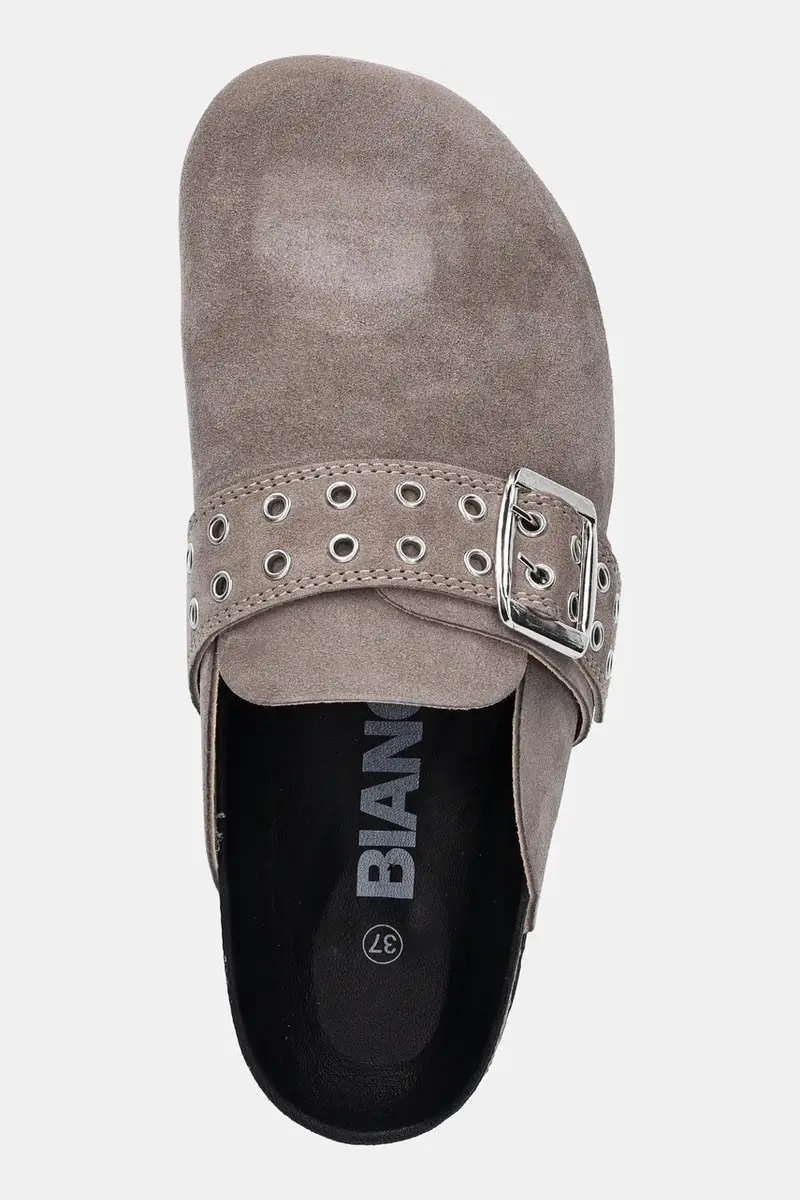 ciabatte slide in camoscio BIAMIAMI donna colore beige 11201782 miniatura 4