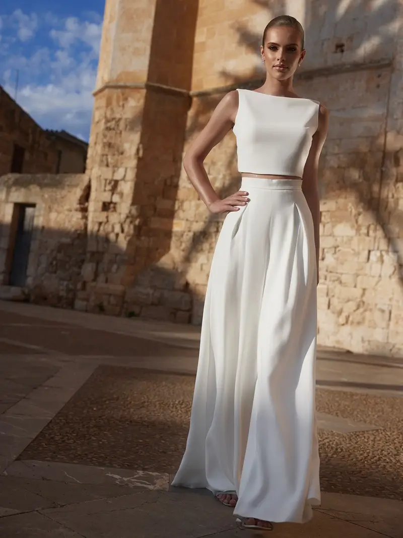 Ezra Pantaloni da sposa | Maat Ivory