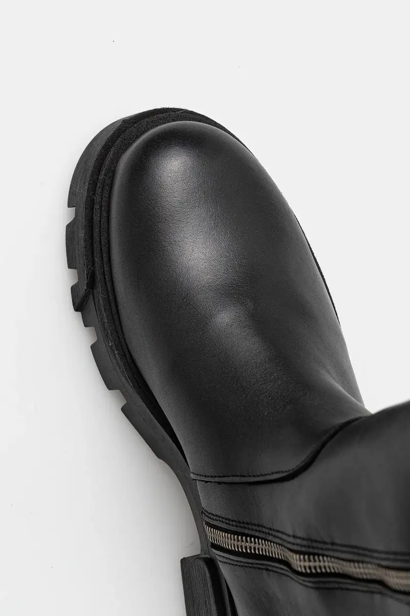 stivali in pelle BIAMIA donna colore nero 11302218 miniatura 5