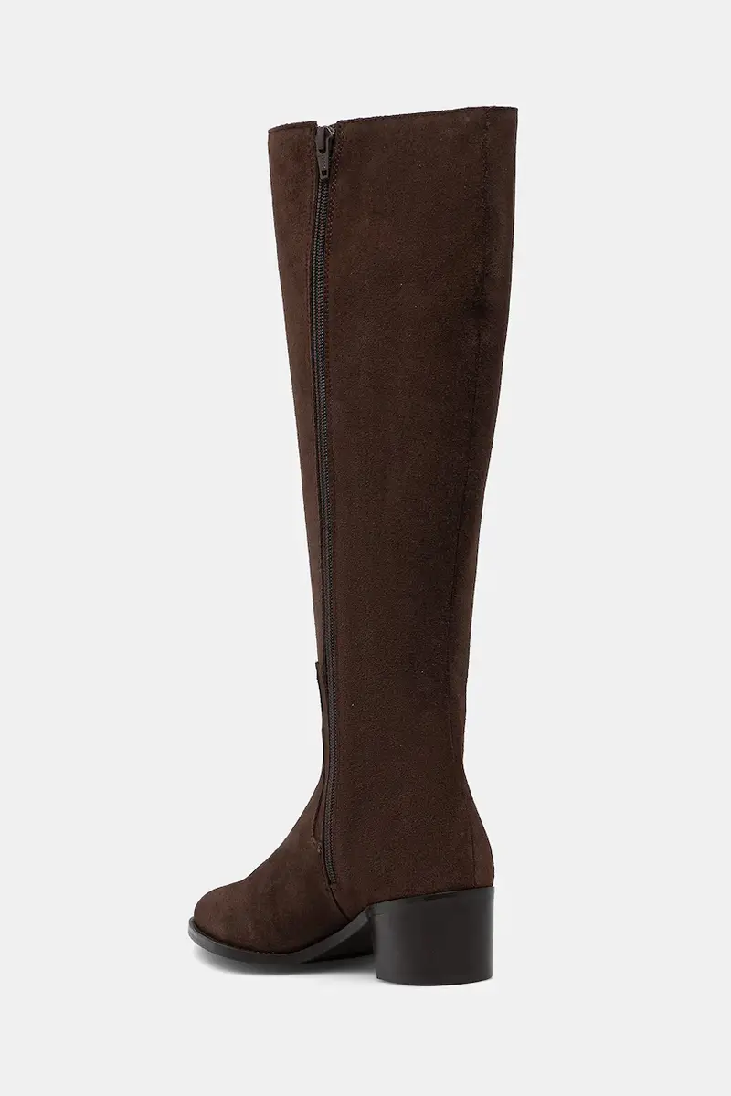 stivali in pelle scamosciata BIACAROL donna colore marrone 11301933 miniatura 3