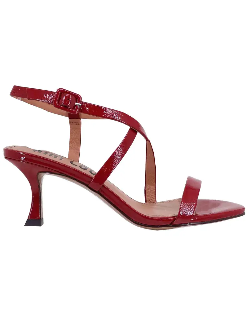 Sandali slingback donna Nica in vernice bordeaux tacco medio Donna 504Z21VK 029