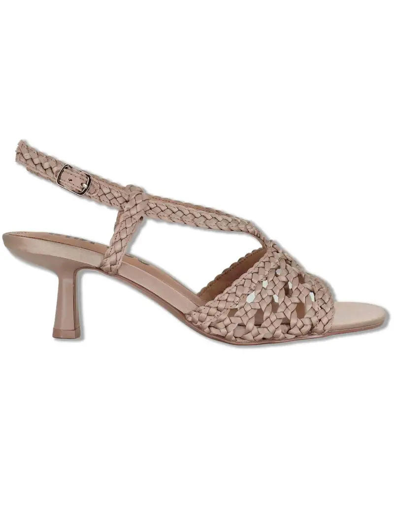 Slingback Kou in pelle intrecciata nude Donna 702Z75VK 47-NUDE