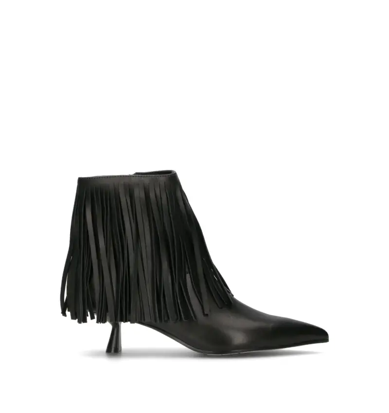 Tronchetto donna nero in pelle Vario