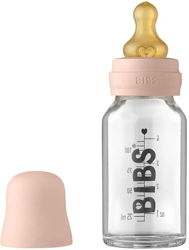 Baby Bottiglia di vetro 110 ml biberon Blush 110 ml