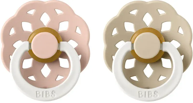 Boheme Natural Rubber Night 6+ mesi ciuccio Blush / Vanila 2 pz