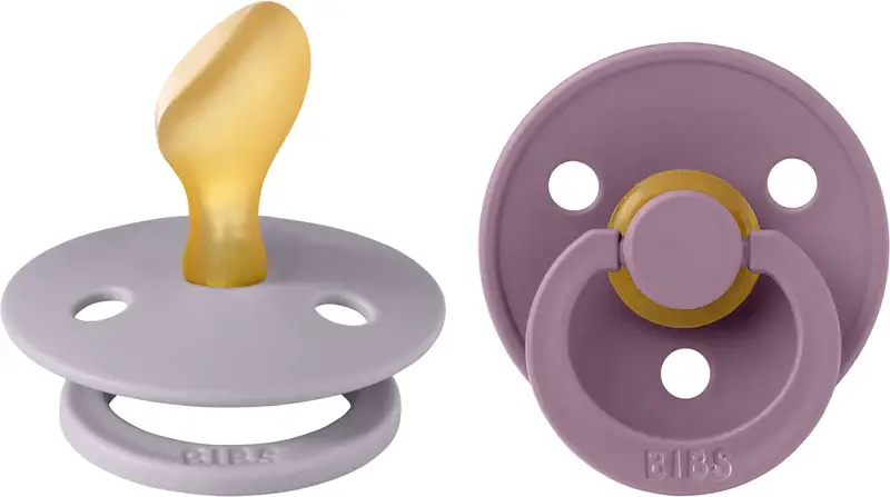 Colour Anatomical 0-6 months ciuccio Fossil Grey / Mauve 2 pz