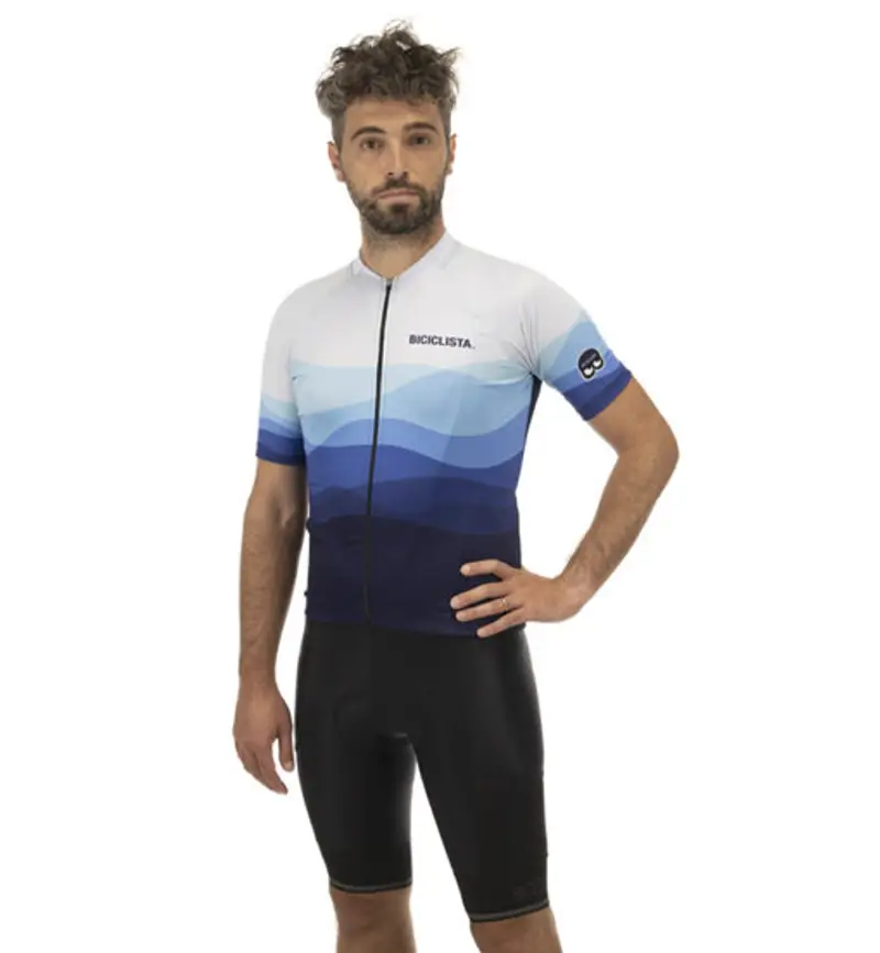 Right On - maglia ciclismo - uomo Blue