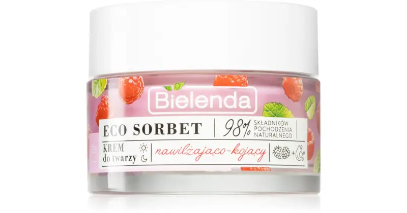Eco Sorbetto al lampone crema idratante e lenitiva per il viso 50 ml