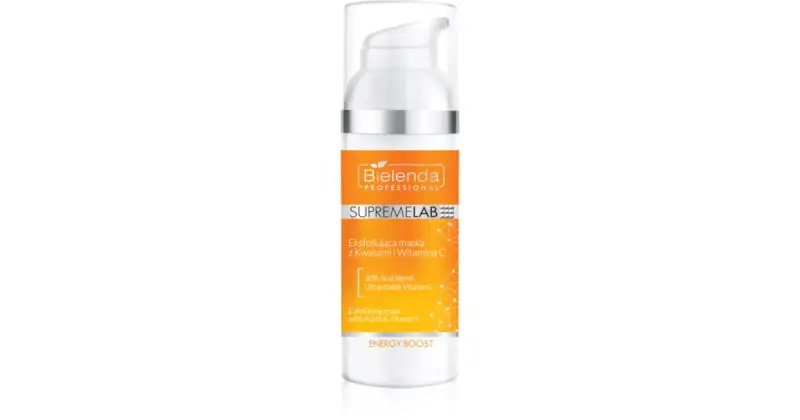 Supremelab Energy Boost maschera esfoliante con vitamina C 50 g