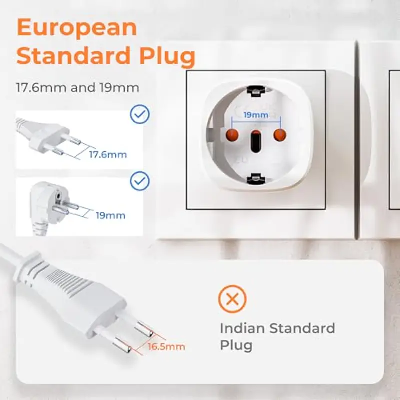 Bigfish Adattatore Presa Inglese 2 Pezzi, Adattatore UK, Adattatore Spina Inglese, Adattatore UK Tipo G dalla UE a Inghilterra, Scozia, Irlanda, Dubai e Maldive miniatura 2