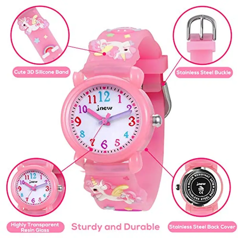 Bigmeda Orologio Bambini, Orologio Quarzo in Cartone Animato 3D, Orologio da Polso per Ragazzi e Ragazze, Orologio miniatura 2