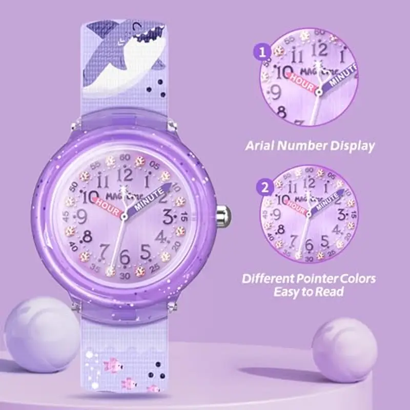 Bigmeda Orologio Bambini, Orologio Unicorno Orologio Quarzo in Cartone Animato, Orologio da Polso per Ragazzi e miniatura 3