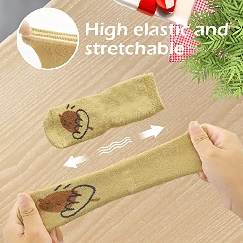 Bigqin 4 Paia Calzini Antiscivolo Bambino Cotone Bimbi Bambini, Addensati Invernali Caldi Calzini di Cotone miniatura 3