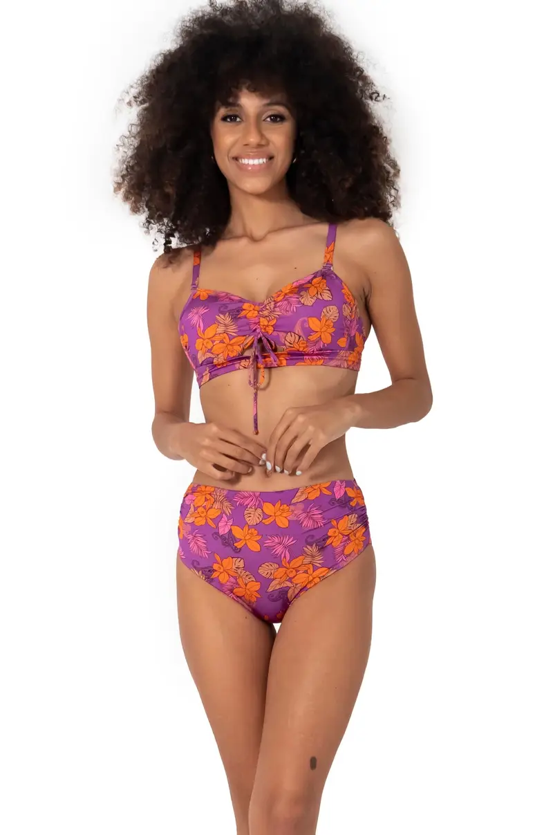 BIKINI CON FERRETTO FIORELLA | Colore: Arancio | Coppa: D | Taglia: 48
