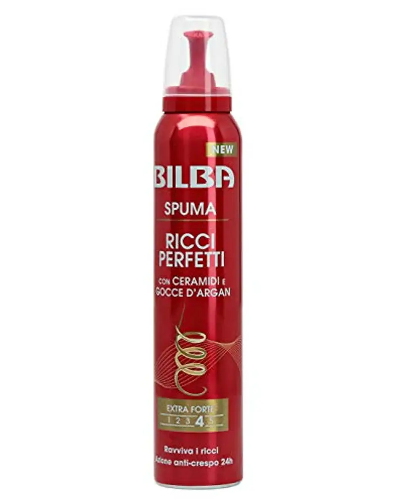 Bilba, Spuma con Germe Di Grano - Schiuma Capelli Ricci Perfetti con Ceramidi e Gocce d'Argan - Formula Professionale a Tenuta Extra Forte - Ravviva i Ricci con Azione Anticrespo per 24 h - 200 ml miniatura 3