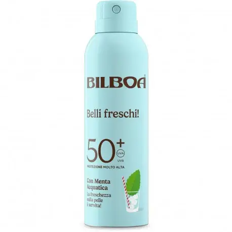Belli Freschi Spray Spf50+ Protezione Molto Alta Con Menta Acquatonica 150 Ml