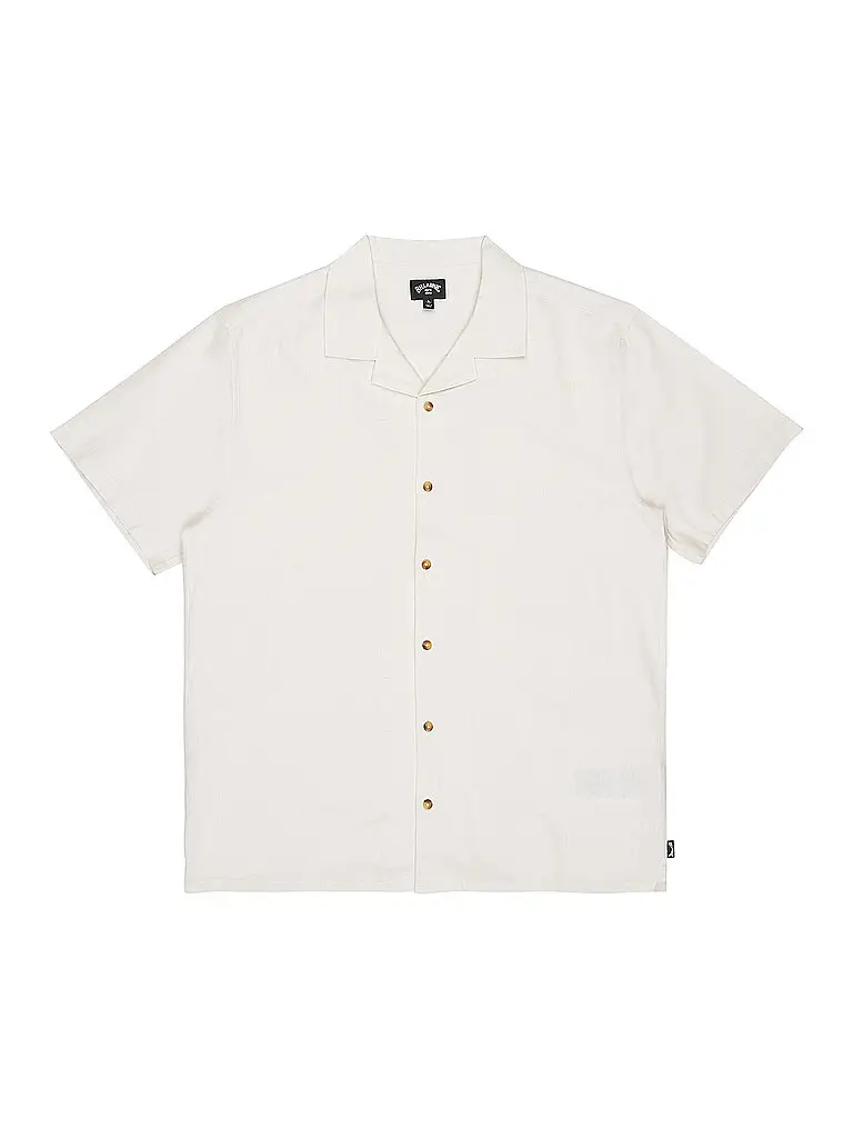 Camicia da spiaggia da uomo Vacay Linen crema | S