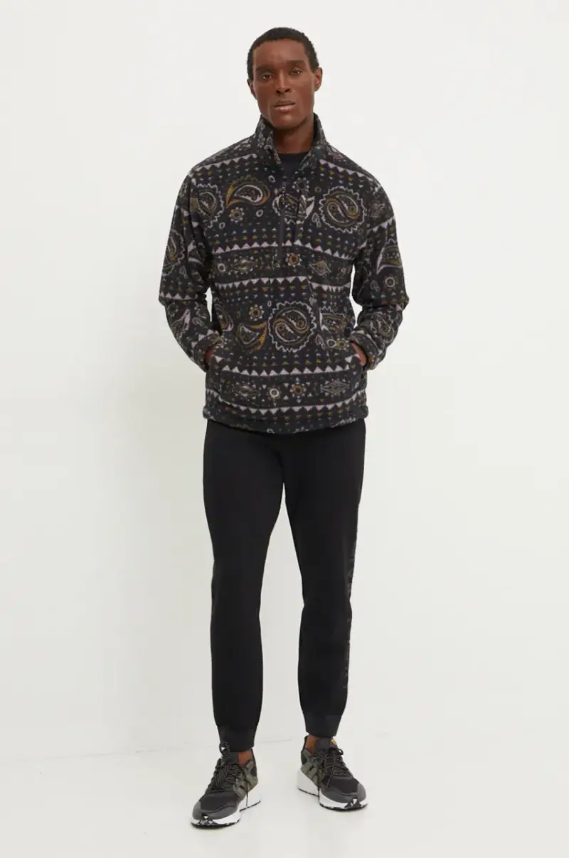 felpa in pile Boundary colore nero ABYFT00463 miniatura 2