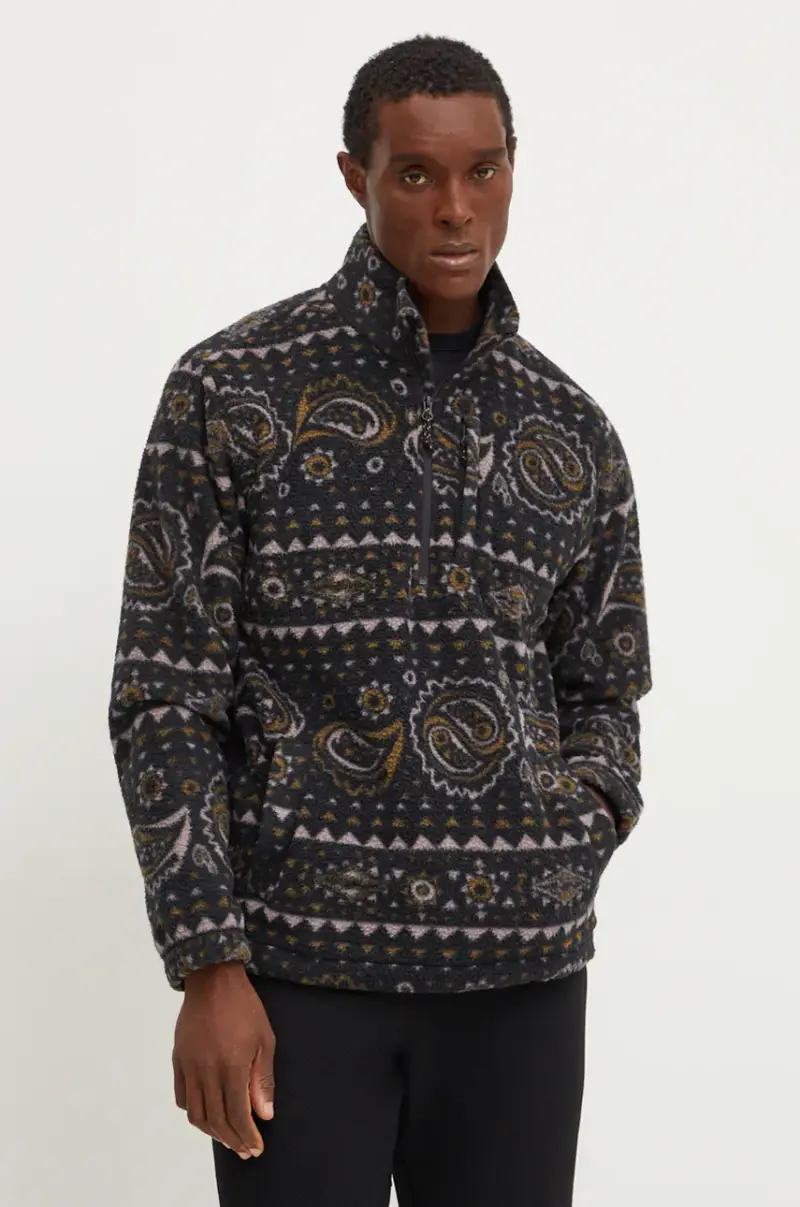 felpa in pile Boundary colore nero ABYFT00463